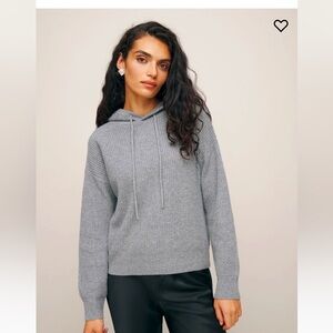 NWT Reformation Alexie Cashmere Hoodie size L